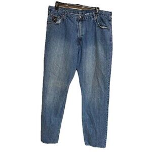 Men's Cinch Black Label Jeans 001 Rigid Medium Stonewash Blue Size 42x38